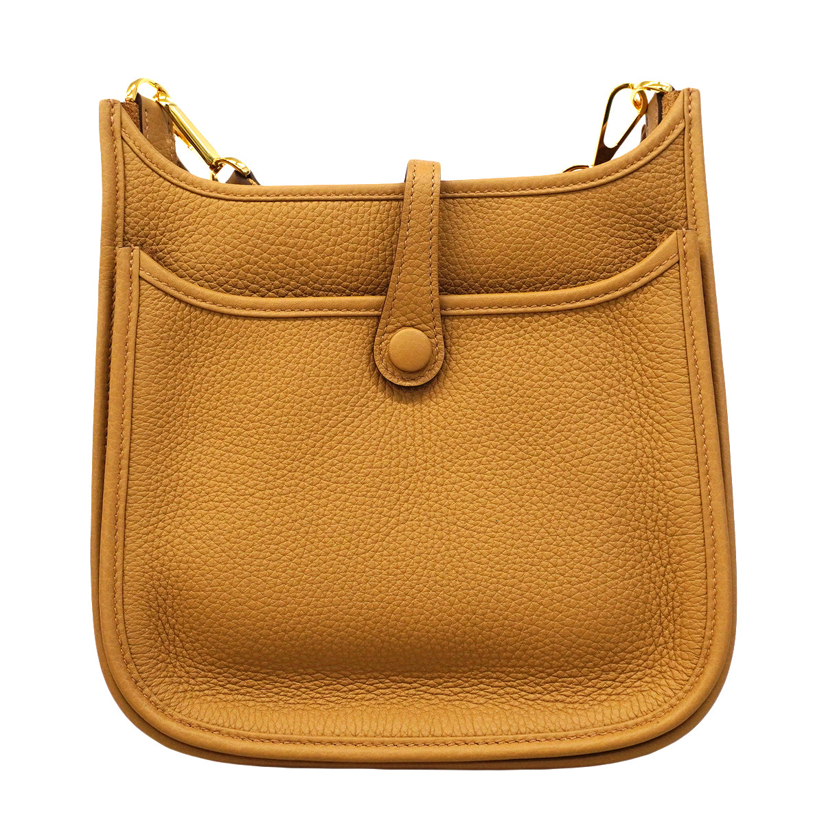 【6fa1913】エルメス ショルダーバッグ エヴリン23 トリヨンクレマンス ビスキュイ ゴールド金具 K刻印【中古】レディース