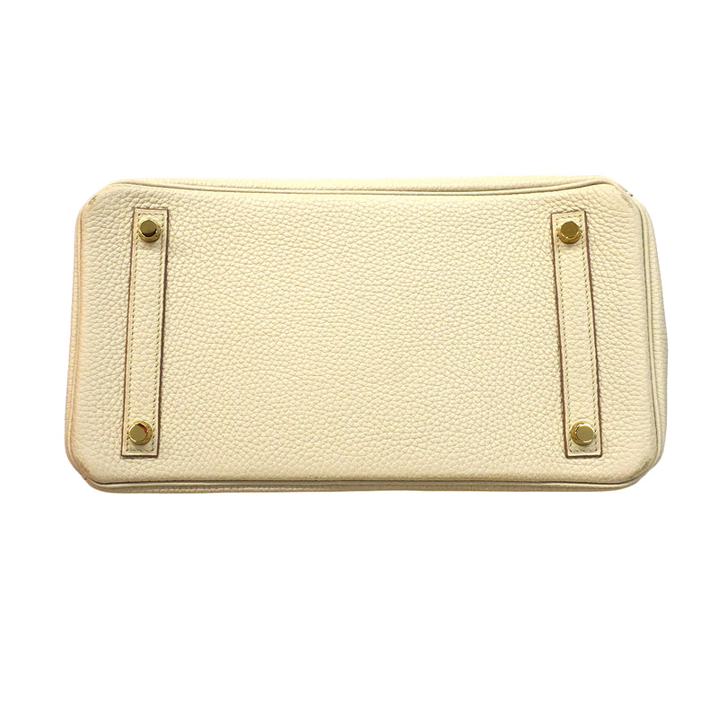 【6fa1914】エルメス ハンドバッグ バーキン30 トリヨンクレマンス べトン ゴールド金具 C刻印【中古】レディース