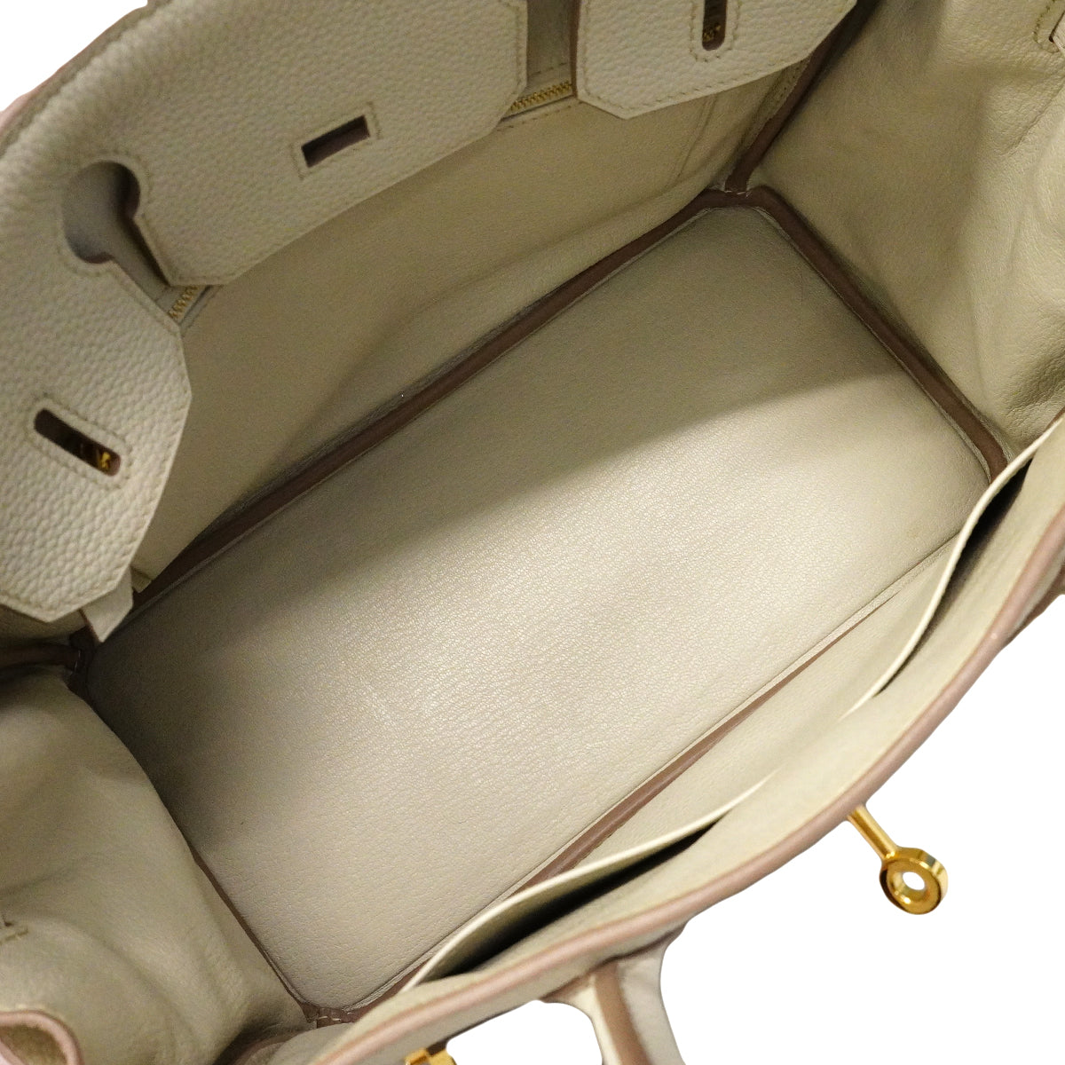 【6fa1914】エルメス ハンドバッグ バーキン30 トリヨンクレマンス べトン ゴールド金具 C刻印【中古】レディース