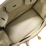 【6fa1914】エルメス ハンドバッグ バーキン30 トリヨンクレマンス べトン ゴールド金具 C刻印【中古】レディース