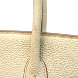 【6fa1914】エルメス ハンドバッグ バーキン30 トリヨンクレマンス べトン ゴールド金具 C刻印【中古】レディース