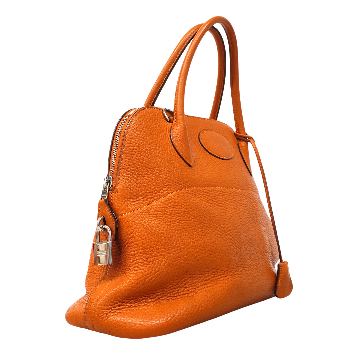 【6fa1917】エルメス ハンドバッグ ボリード31 トリヨンクレマンス オレンジ シルバー金具 □J刻印【中古】レディース
