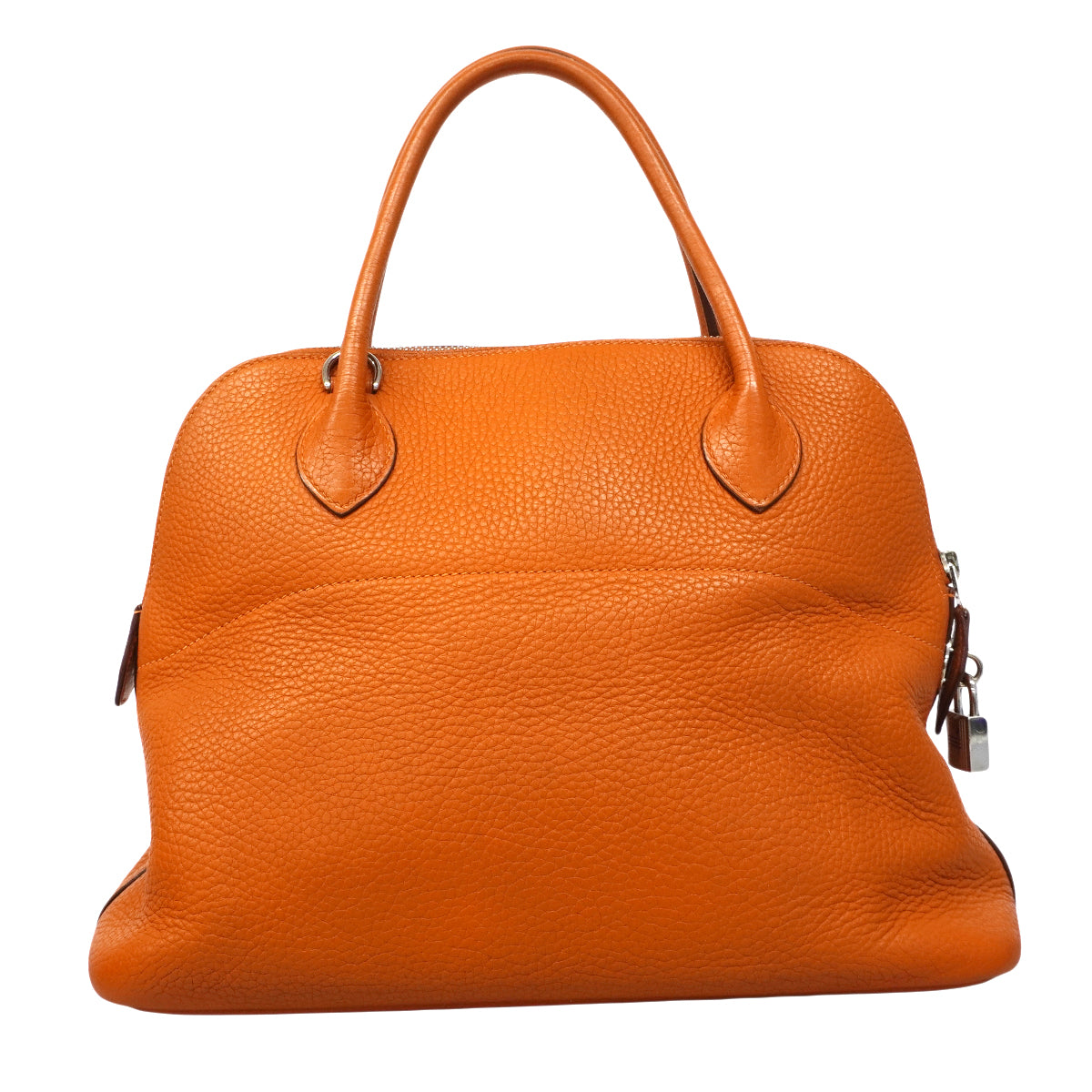 【6fa1917】エルメス ハンドバッグ ボリード31 トリヨンクレマンス オレンジ シルバー金具 □J刻印【中古】レディース