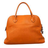 【6fa1917】エルメス ハンドバッグ ボリード31 トリヨンクレマンス オレンジ シルバー金具 □J刻印【中古】レディース