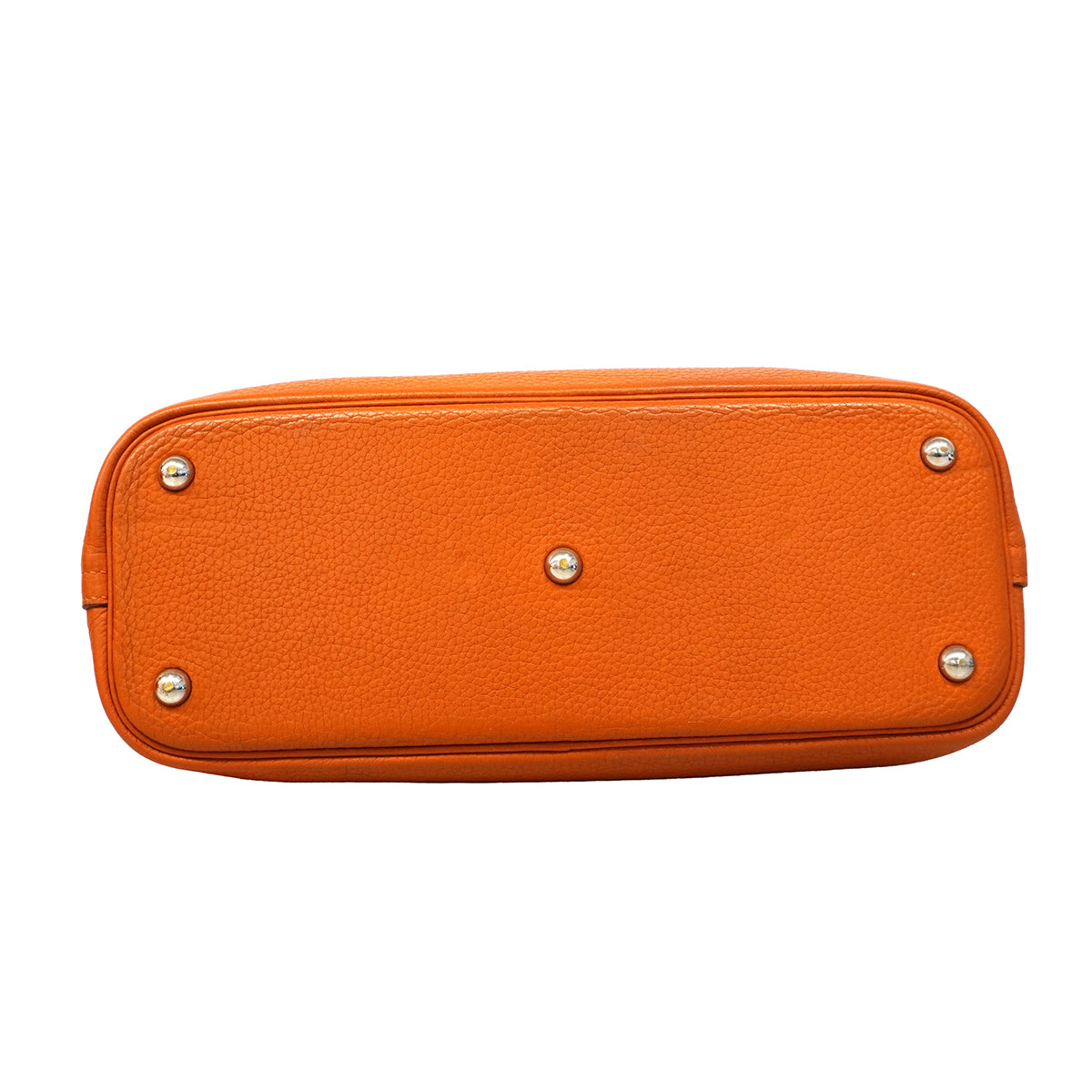 【6fa1917】エルメス ハンドバッグ ボリード31 トリヨンクレマンス オレンジ シルバー金具 □J刻印【中古】レディース