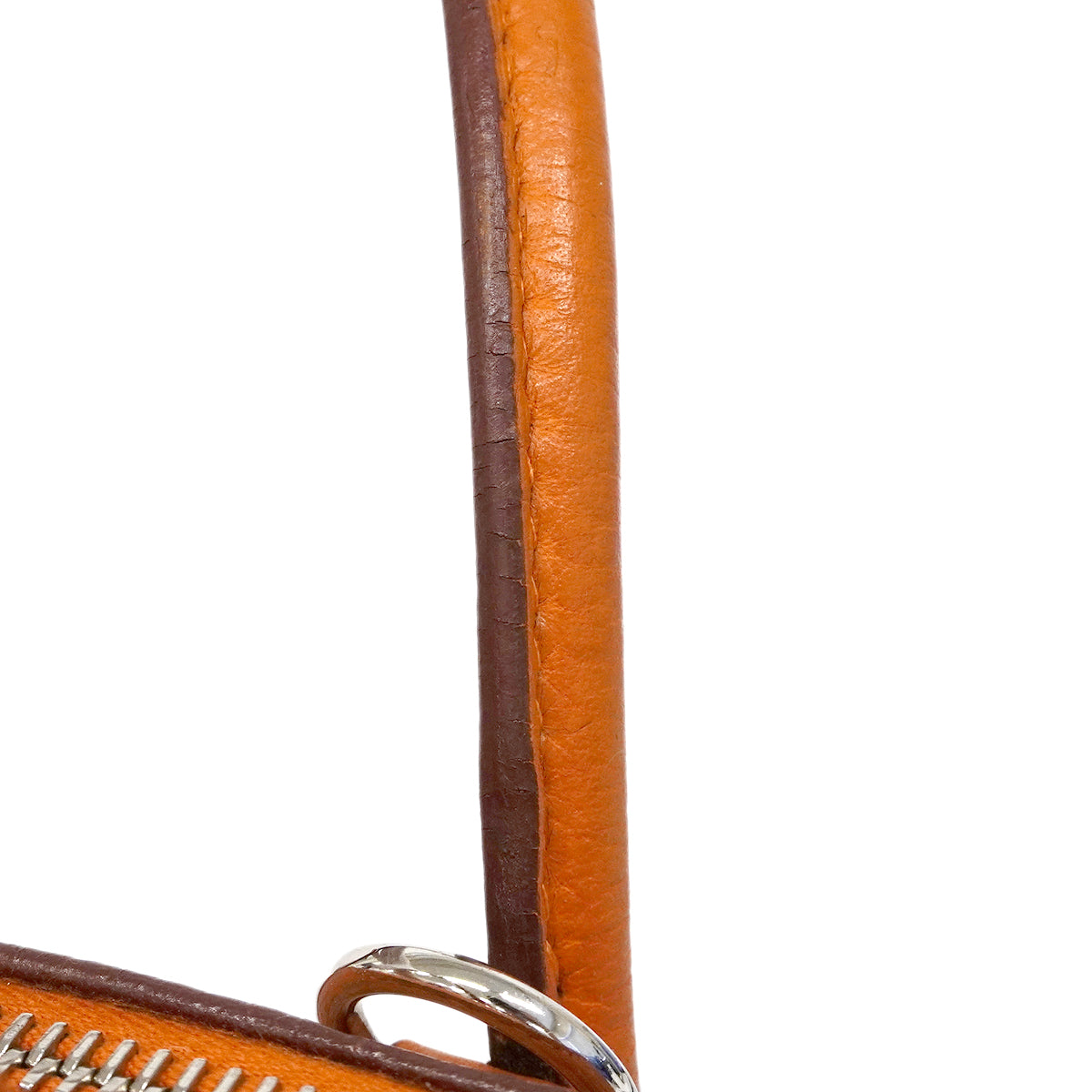 【6fa1917】エルメス ハンドバッグ ボリード31 トリヨンクレマンス オレンジ シルバー金具 □J刻印【中古】レディース