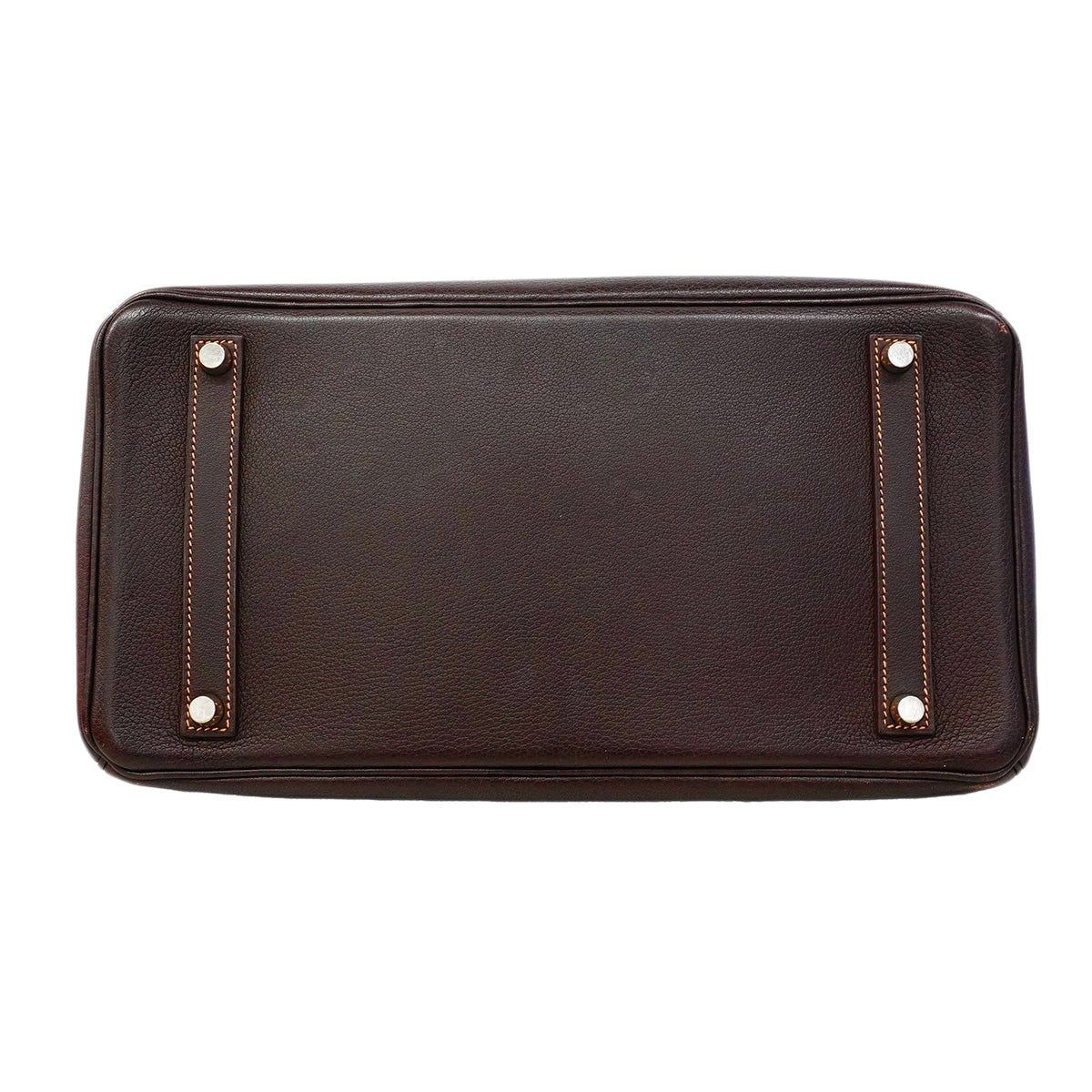 【6fa1919】エルメス ハンドバッグ バーキン35 ブッフル エベーヌ シルバー金具 □G刻印【中古】レディース