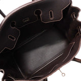 【6fa1919】エルメス ハンドバッグ バーキン35 ブッフル エベーヌ シルバー金具 □G刻印【中古】レディース