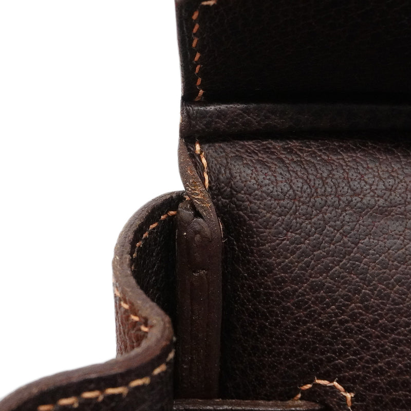 【6fa1919】エルメス ハンドバッグ バーキン35 ブッフル エベーヌ シルバー金具 □G刻印【中古】レディース