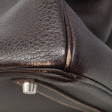 【6fa1919】エルメス ハンドバッグ バーキン35 ブッフル エベーヌ シルバー金具 □G刻印【中古】レディース