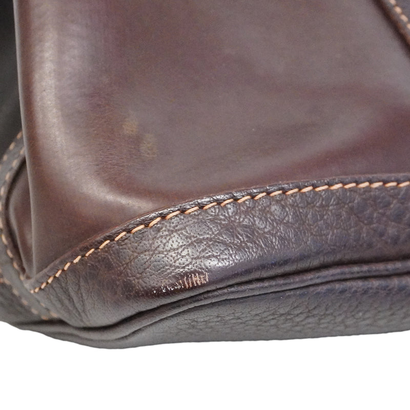 【6fa1920】エルメス ハンドバッグ ガーデンパーティTPM アマゾニア ブラウン シルバー金具 □H刻印 2wayバッグ【中古】レディース