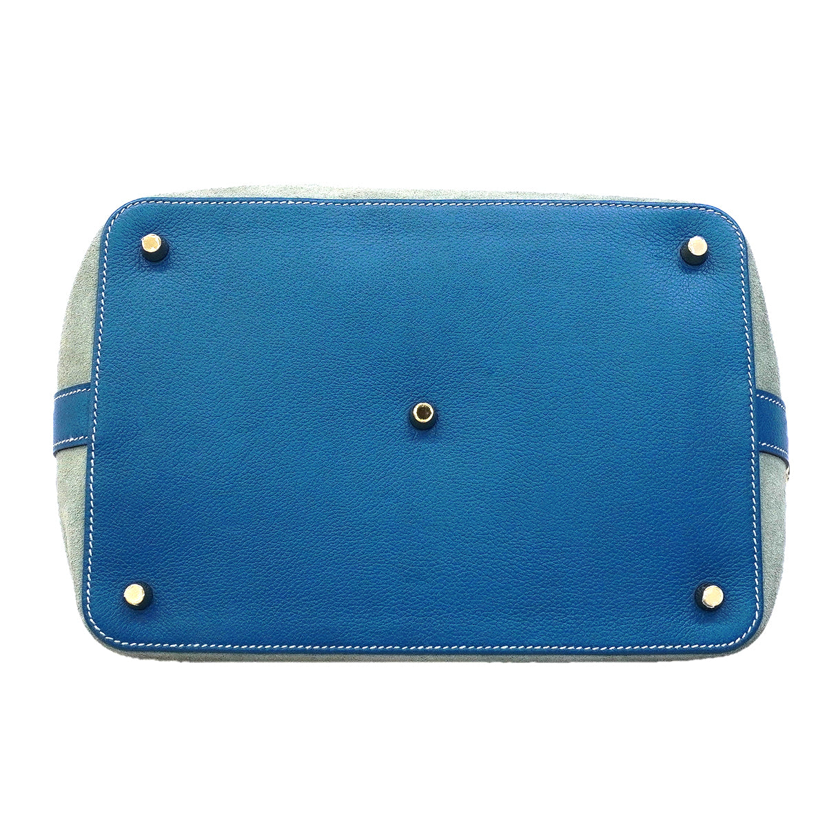 【6fa1921】エルメス ハンドバッグ ツールボックス26 エバーカラー ブルータラサ ゴールド金具 T刻印 2wayバッグ【中古】レディース