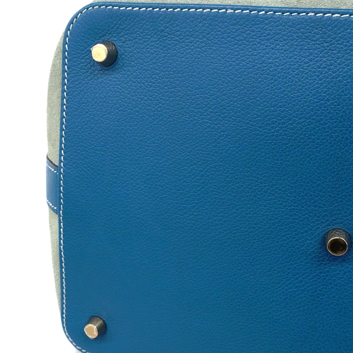 【6fa1921】エルメス ハンドバッグ ツールボックス26 エバーカラー ブルータラサ ゴールド金具 T刻印 2wayバッグ【中古】レディース