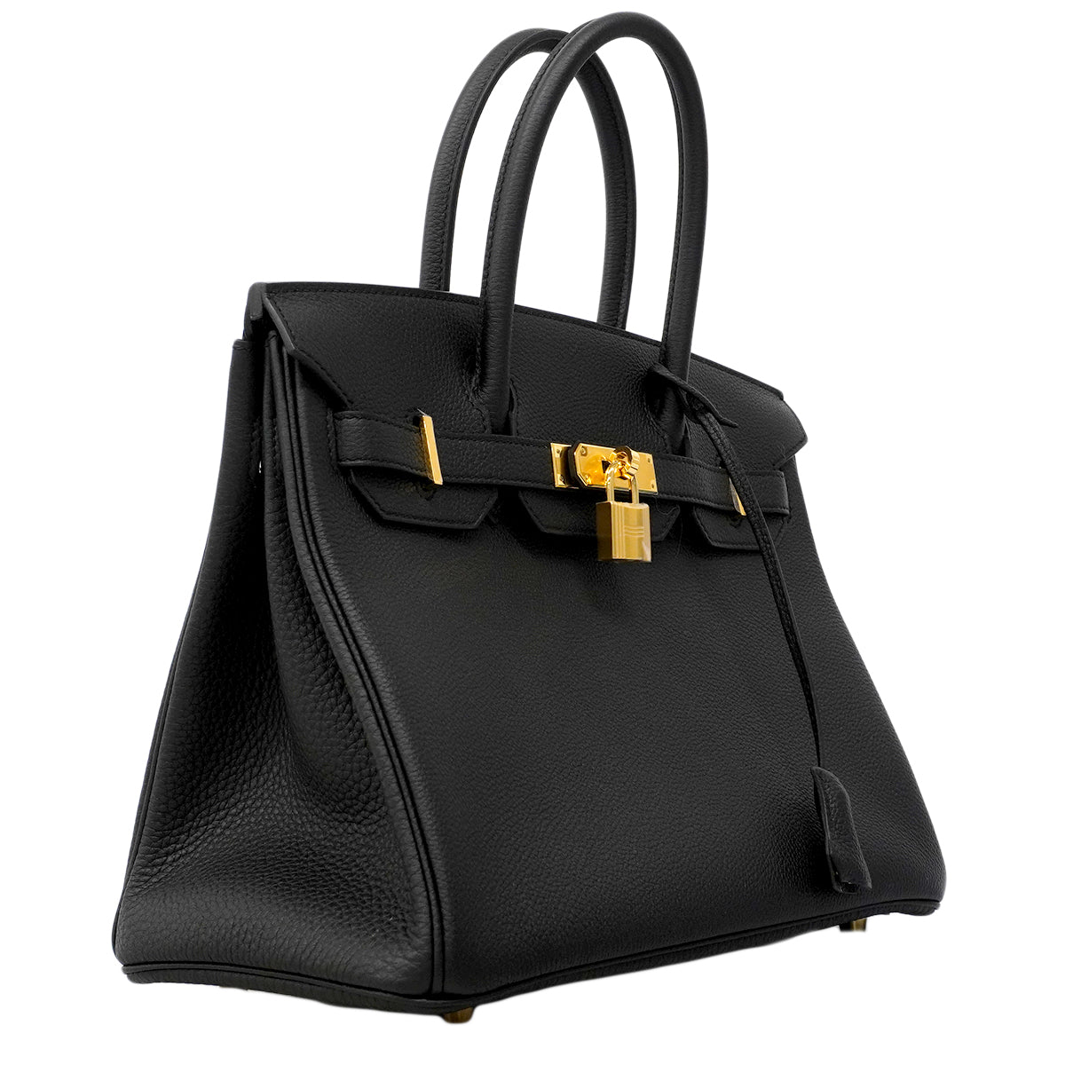 【6fa1924-g】エルメス ハンドバッグ バーキン30 トゴ ブラック ゴールド金具 G刻印【中古】レディース