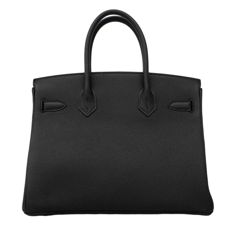 【6fa1924-g】エルメス ハンドバッグ バーキン30 トゴ ブラック ゴールド金具 G刻印【中古】レディース