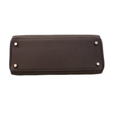 【6fa1927】エルメス ハンドバッグ ケリー28 トゴ ハバナ シルバー金具 □H刻印【中古】レディース