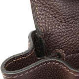 【6fa1927】エルメス ハンドバッグ ケリー28 トゴ ハバナ シルバー金具 □H刻印【中古】レディース