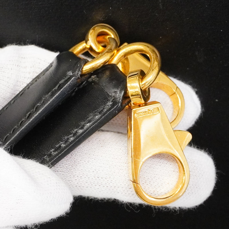 【6fa1928】エルメス ハンドバッグ ケリー28 ボックスカーフ ブラック ゴールド金具 〇U刻印 2wayバッグ【中古】レディース