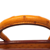 【6fa1929】エルメス ハンドバッグ バーキン35 オーストリッチ チェスナッツ ゴールド金具 □D刻印【中古】レディース