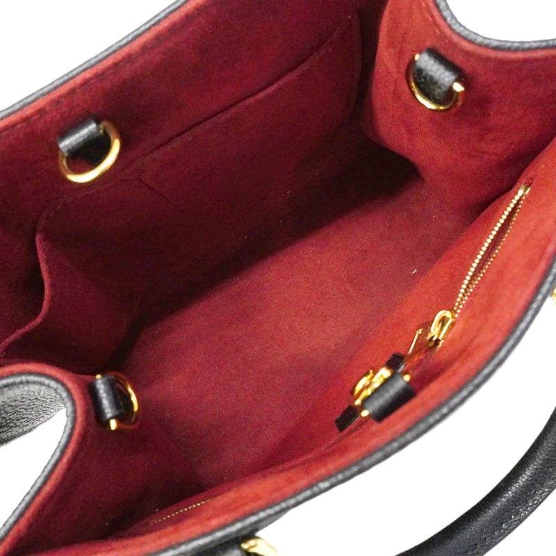 【6fa1936】ルイヴィトン ハンドバッグ モノグラム・アンプラント バイカラー オンザゴーPM M45659 ベージュ ノワール 2wayバッグ【中古】レディース