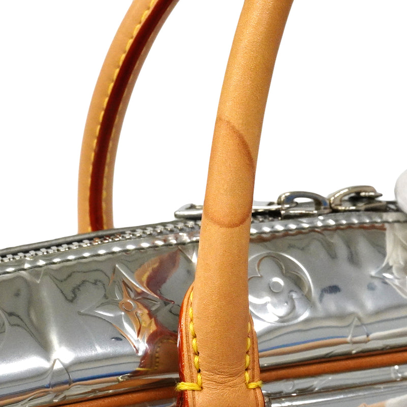 【6fa1943】ルイヴィトン ハンドバッグ モノグラムミラー ネオPDV M58755 シルバー【中古】レディース