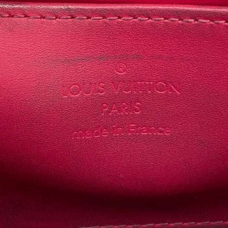 【6fb1955】ルイヴィトン コインケース ヴェルニ ジッピーコインパース M93054 ローズポップ【中古】レディース