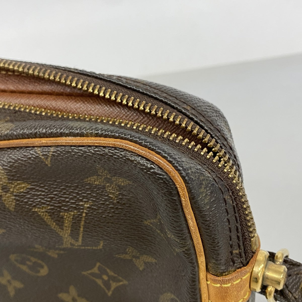 【6fb1964】ルイヴィトン クラッチバッグ モノグラム マルリードラゴンヌGM M51825 ブラウン【中古】メンズ