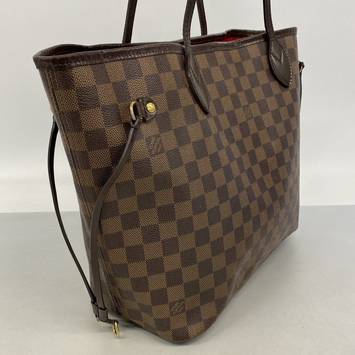 【6fb1965】ルイヴィトン トートバッグ ダミエ ネヴァーフルMM N51105 エベヌ【中古】レディース