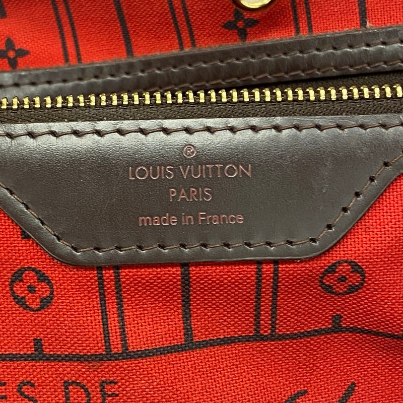 【6fb1965】ルイヴィトン トートバッグ ダミエ ネヴァーフルMM N51105 エベヌ【中古】レディース