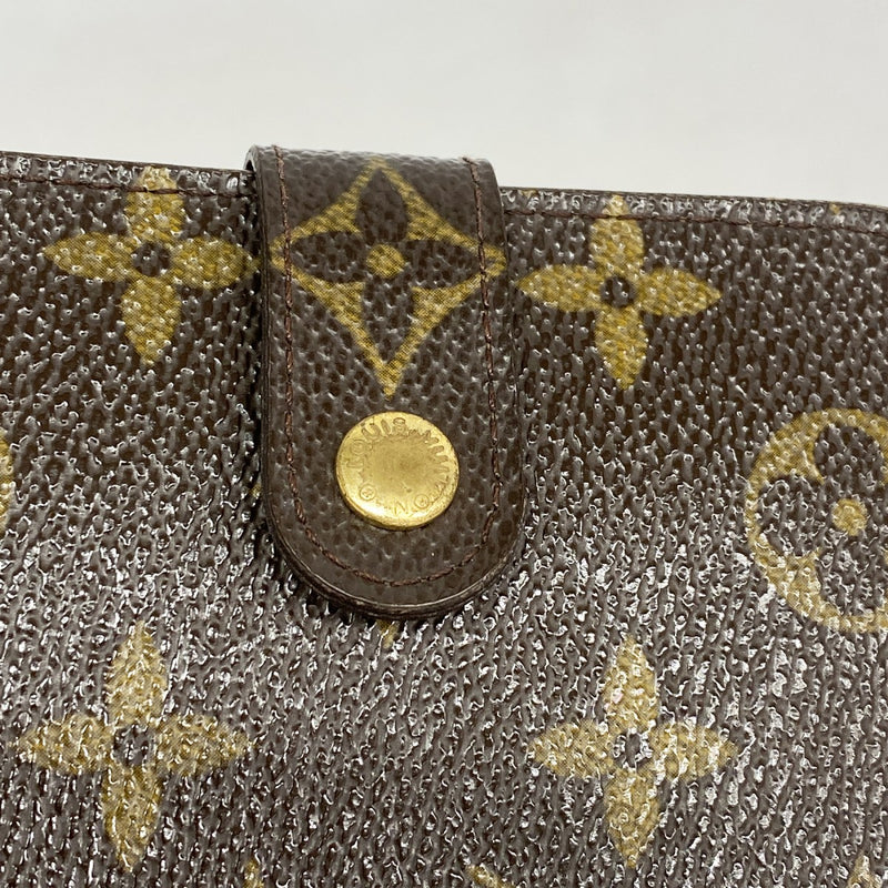 【6fb1995】ルイヴィトン 財布 モノグラム コンパクトジップ M61667 ブラウン【中古】レディース