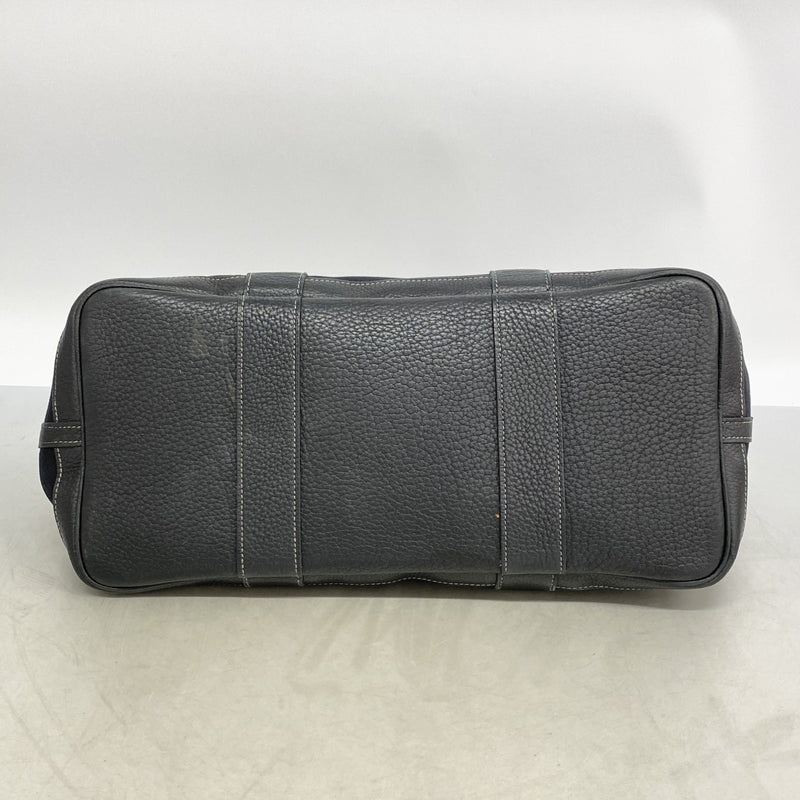 【6fb1998】エルメス トートバッグ ガーデンパーティPM トワルオフィシエ ブラック シルバー金具 □K刻印【中古】レディース