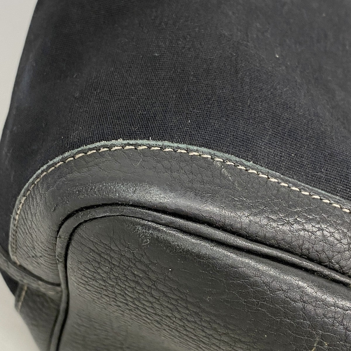 【6fb1998】エルメス トートバッグ ガーデンパーティPM トワルオフィシエ ブラック シルバー金具 □K刻印【中古】レディース
