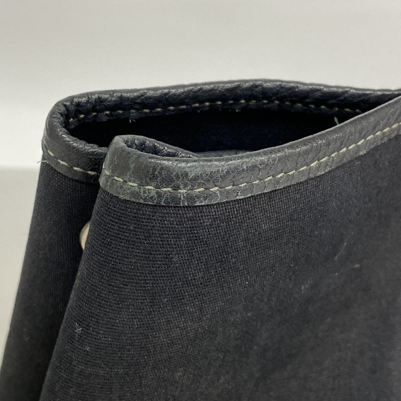 【6fb1998】エルメス トートバッグ ガーデンパーティPM トワルオフィシエ ブラック シルバー金具 □K刻印【中古】レディース