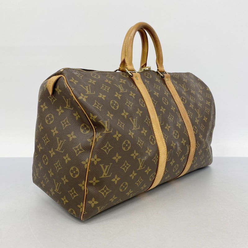 【6fb2010】ルイヴィトン ボストンバッグ モノグラム キーポル45 M41428 ブラウン【中古】メンズ レディース ユニセックス