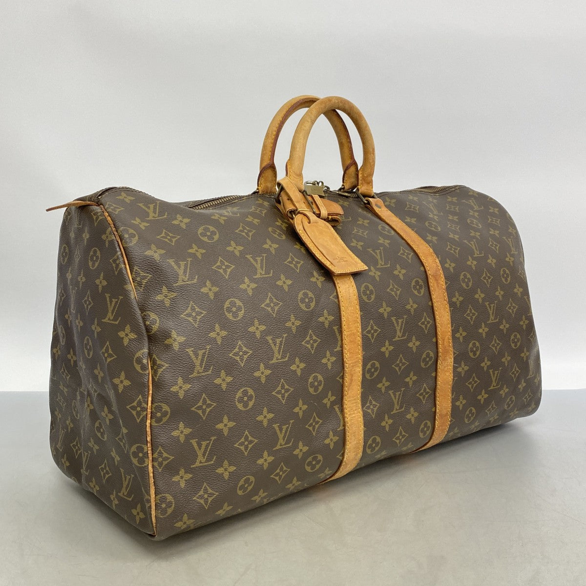 【6fb2021】ルイヴィトン ボストンバッグ モノグラム キーポル55 M41424 ブラウン【中古】メンズ レディース ユニセックス