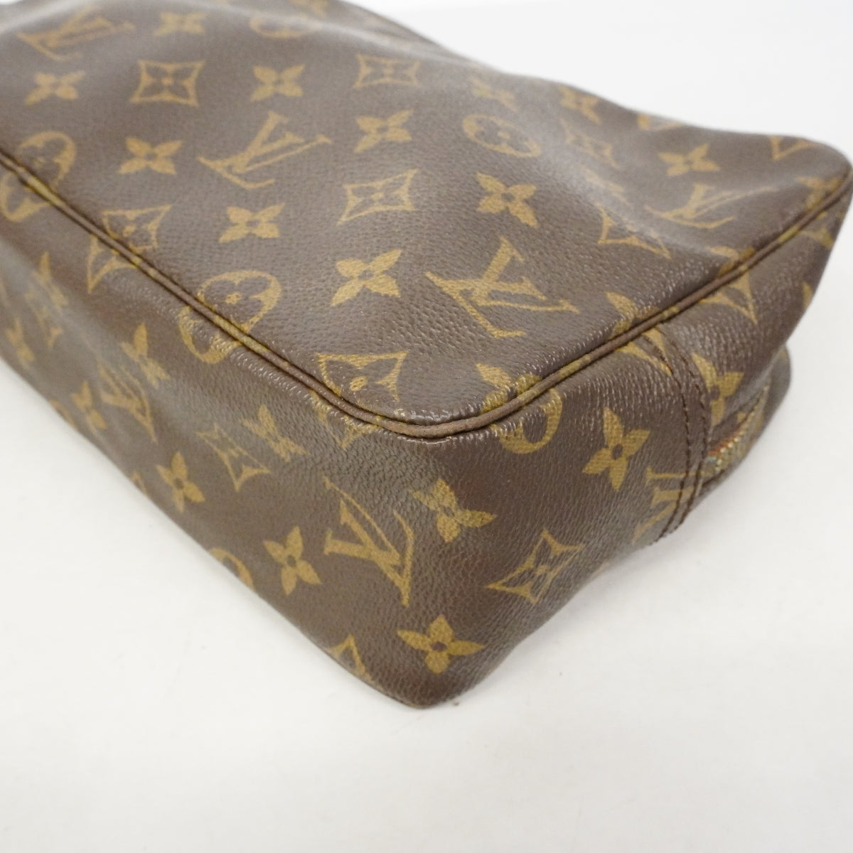 【6fb2033】ルイヴィトン ポーチ モノグラム トゥルーストワレット28 M47522 ブラウン【中古】レディース
