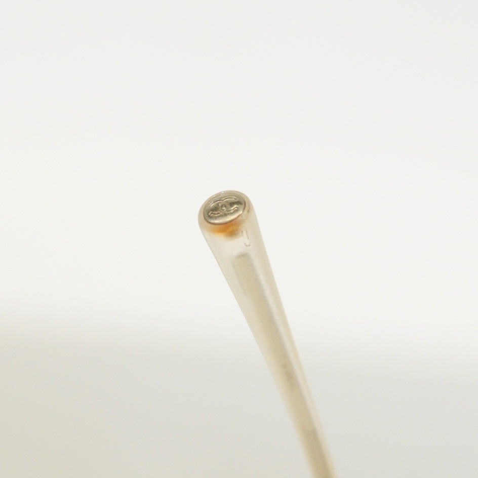 【6fb2056】シャネル サングラス 4068 プラスチック クリア シルバー金具【中古】レディース