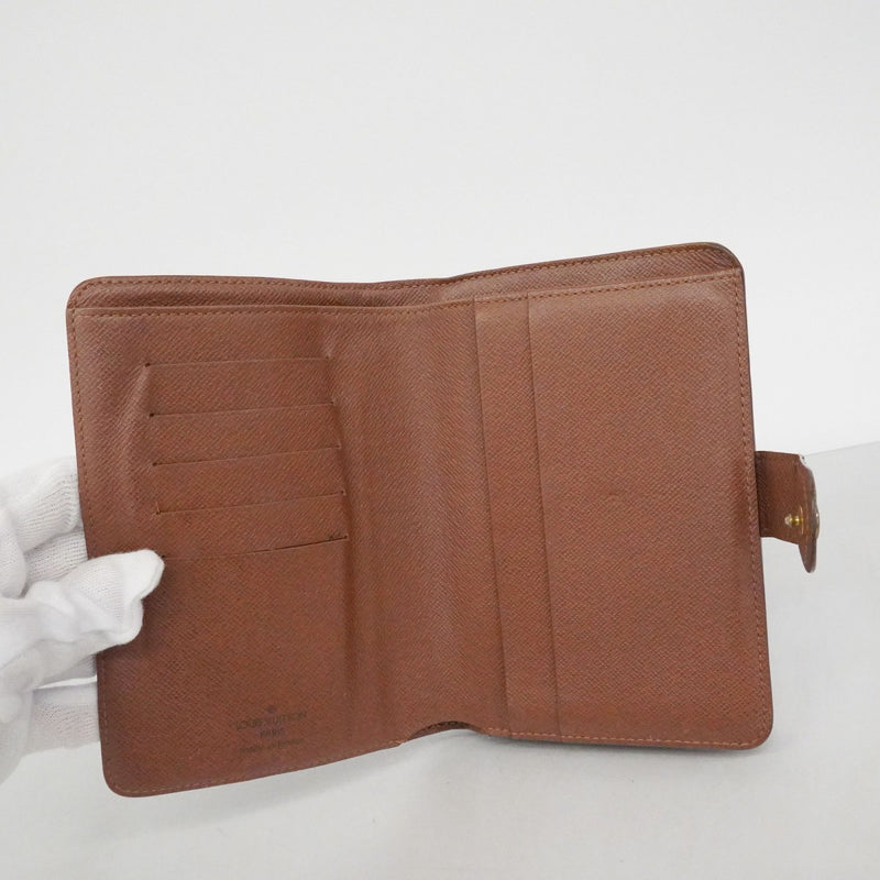 【6fb2104】ルイヴィトン 財布 モノグラム ポルトパピエジップ M61207 ブラウン【中古】レディース