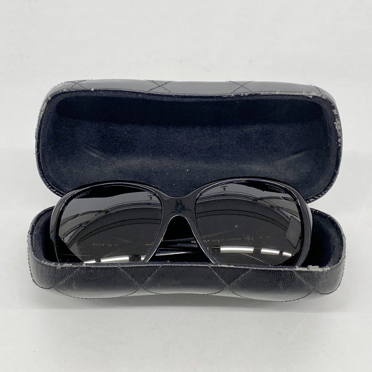 【6fb2110】シャネル サングラス 5248-A プラスチック ブラウン シルバー金具【中古】レディース