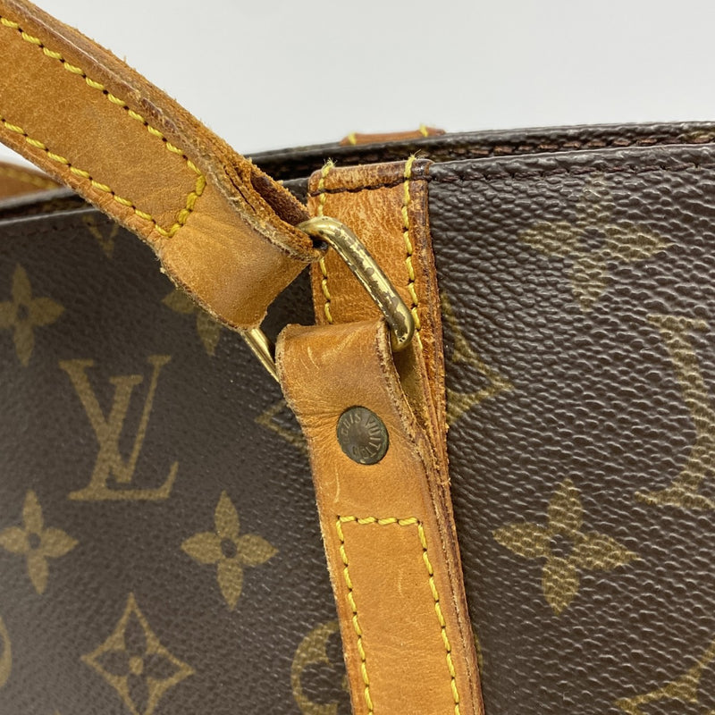 【6fb2137】ルイヴィトン トートバッグ モノグラム サックショッピング M51108 ブラウン【中古】レディース
