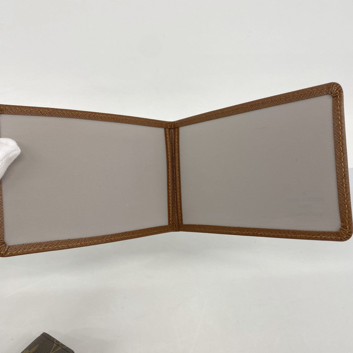 【6fb2143】ルイヴィトン 三つ折り財布 モノグラム ポルトトレゾールエテュイパピエ M61202 ブラウン【中古】レディース