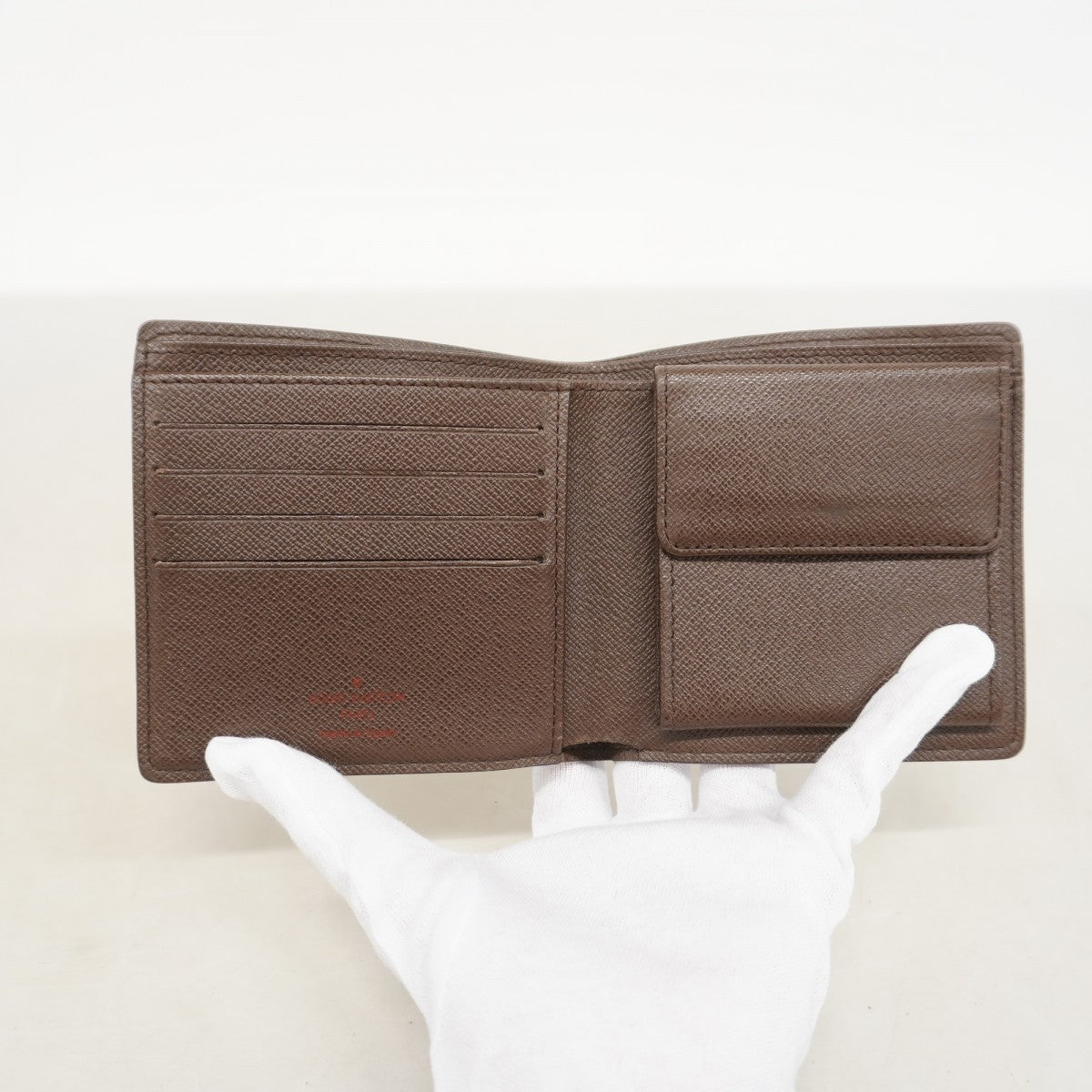 【6fb2155】ルイヴィトン 財布 ダミエ ポルトフォイユマルコ N61675 エベヌ【中古】メンズ