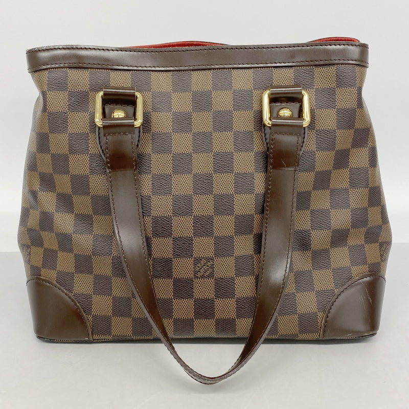 【6fb2168】ルイヴィトン トートバッグ ダミエ ハムステッドPM N51205 エベヌ【中古】レディース