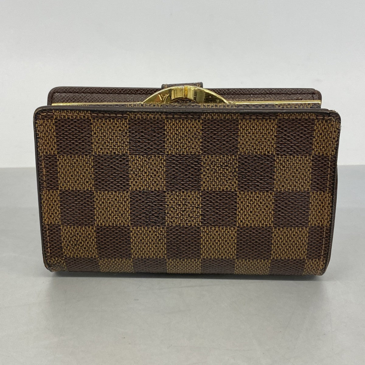 【6fb2170】ルイヴィトン 財布 ダミエ ポルトモネビエヴィエノワ N61664 エベヌ【中古】レディース