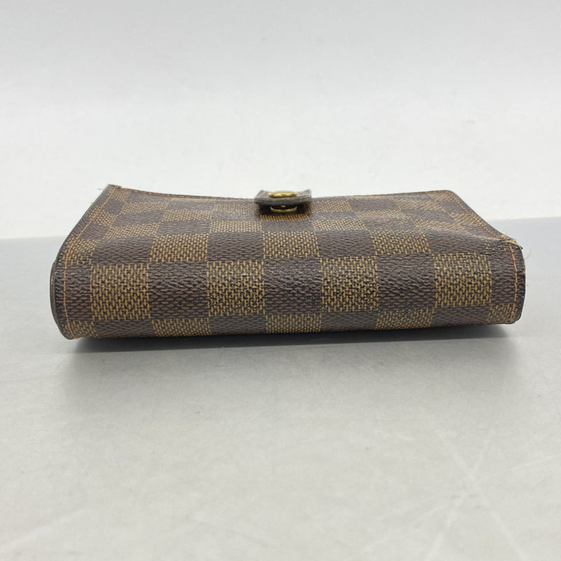 【6fb2170】ルイヴィトン 財布 ダミエ ポルトモネビエヴィエノワ N61664 エベヌ【中古】レディース
