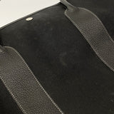 【6fb2171】エルメス トートバッグ ガーデンパーティGM トワルオフィシエ ブラック シルバー金具 □G刻印【中古】レディース