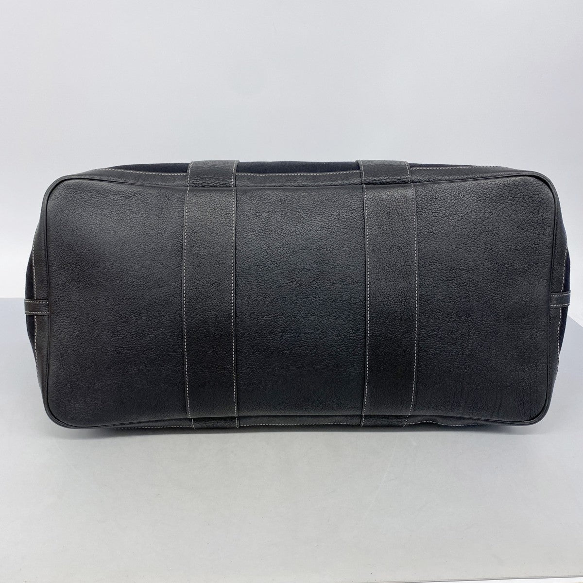 【6fb2171】エルメス トートバッグ ガーデンパーティGM トワルオフィシエ ブラック シルバー金具 □G刻印【中古】レディース
