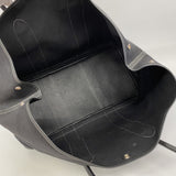 【6fb2171】エルメス トートバッグ ガーデンパーティGM トワルオフィシエ ブラック シルバー金具 □G刻印【中古】レディース