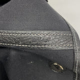 【6fb2171】エルメス トートバッグ ガーデンパーティGM トワルオフィシエ ブラック シルバー金具 □G刻印【中古】レディース