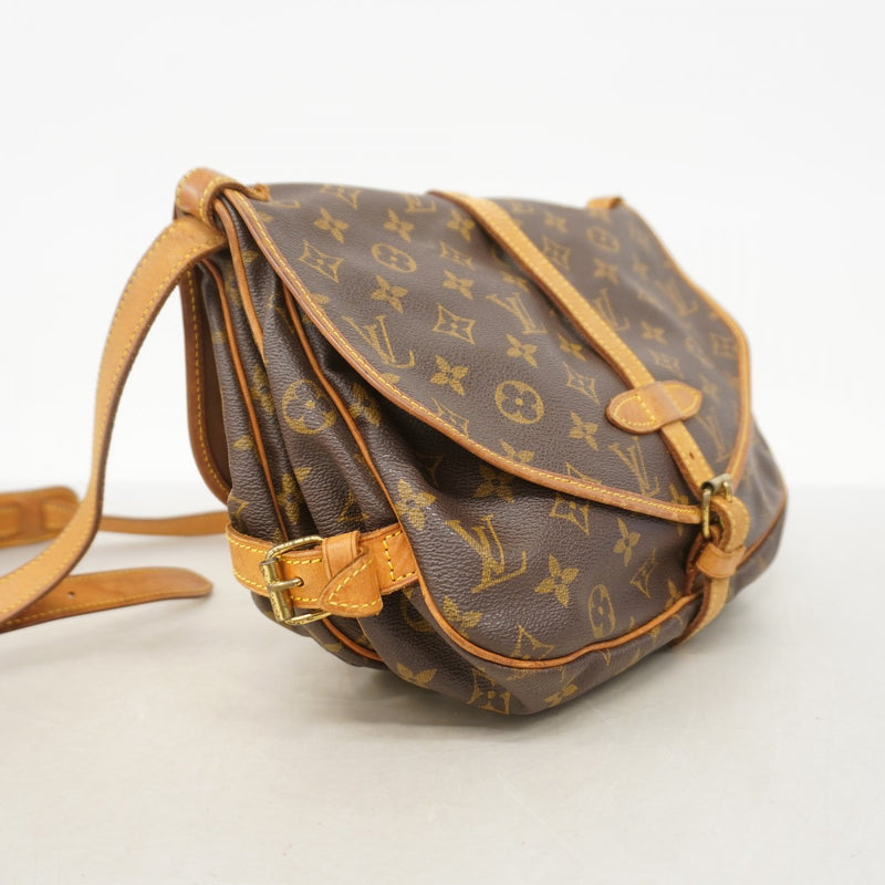 【6fb2178】ルイヴィトン ショルダーバッグ モノグラム ソミュール30 M42256 ブラウン【中古】レディース